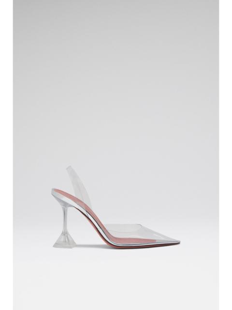 Amina Muaddi HOLLI GLASS SLING TRANSPARENT PVC