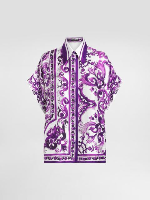 Dolce & Gabbana Majolica-print twill shirt