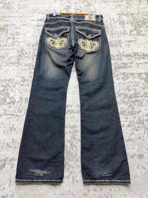 Hysteric Glamour Laguna Beach Fleur De Lis Embellishment Flared White Stitch