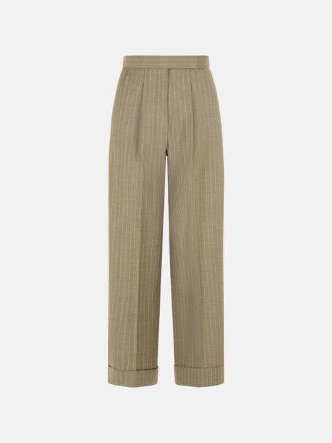 Max Mara 'MANET' BEIGE VIRGIN WOOL PANTS