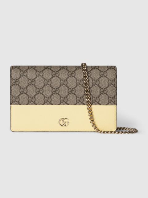 GUCCI GG Marmont bi-color wallet on chain