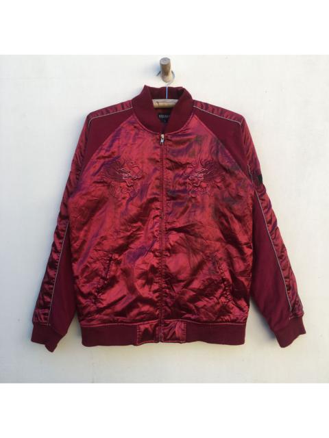 Other Designers Designer - Nylaas Japan Flight Souvernir Jacket Quilted Embroidery