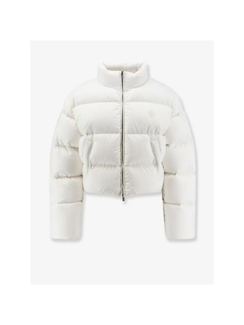 GUCCI GUCCI White Crop Fit Down Jacket with Crest New & Authentic