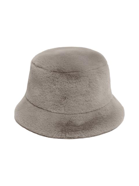 APPARIS Apparis Amara Pluche™ Faux Fur Bucket Hat in Granite at Nordstrom
