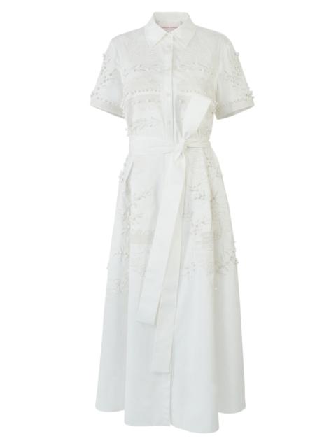 CAROLINA HERRERA Embroidered Shirt Dress