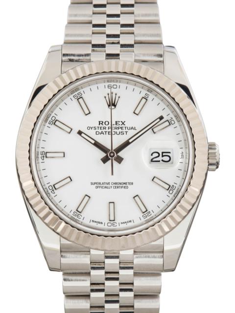 ROLEX Used Rolex Datejust 41 Ref 126334 White Dial