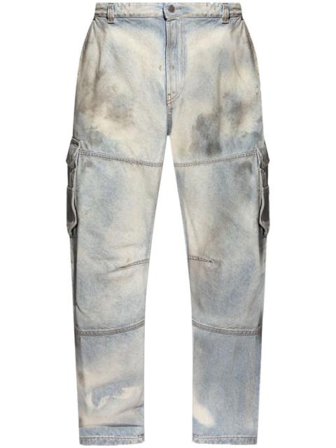 Diesel Diesel D-Fish-Cargo-S1 Pant In Solarised Denim