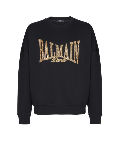 Balmain Embroidered Balmain College sweatshirt