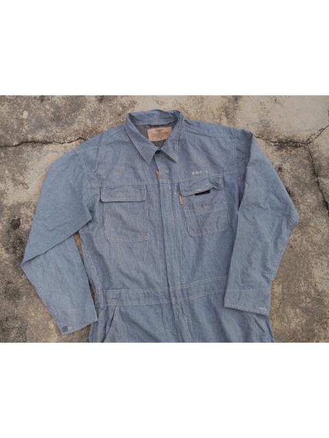 Japanese Brand - Fieldcore 🧑‍🔧🛠️ Classic Hickory Workwear Jumpsuit