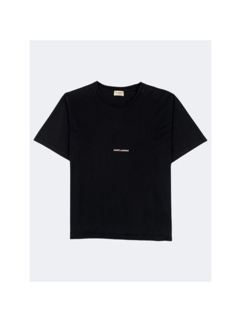 SAINT LAURENT 2020 Rive Gauche Box Logo T-Shirt