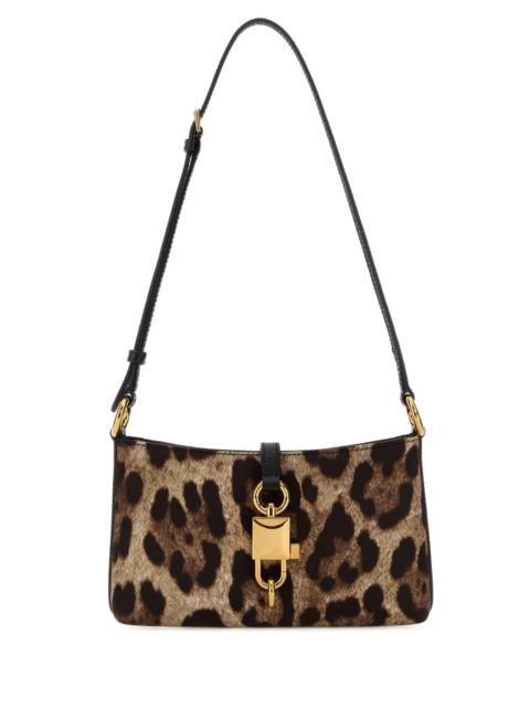 Dolce & Gabbana Dolce & Gabbana Women Printed Fabric Lock Shoulder Bag