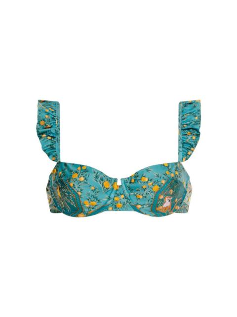 Agua by Agua Bendita Kiwi by The Colony Bikini Top multi