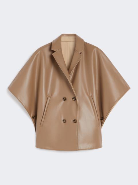 Max Mara NOLI Double-breasted reversible cape in water-repellent cotton