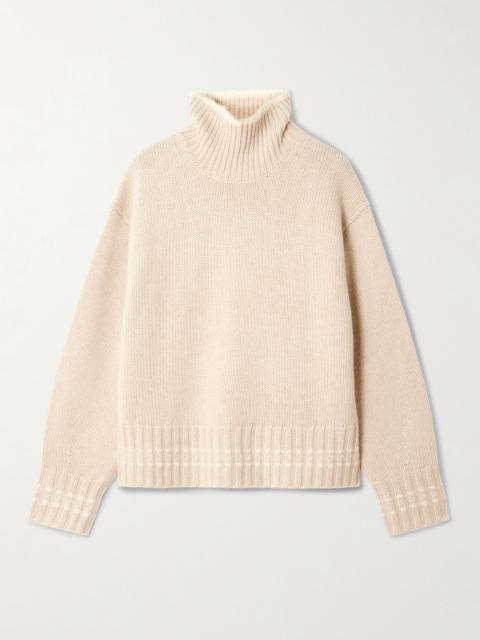 GUEST IN RESIDENCE Tipped Cozy Cashmere Turtleneck Sweater