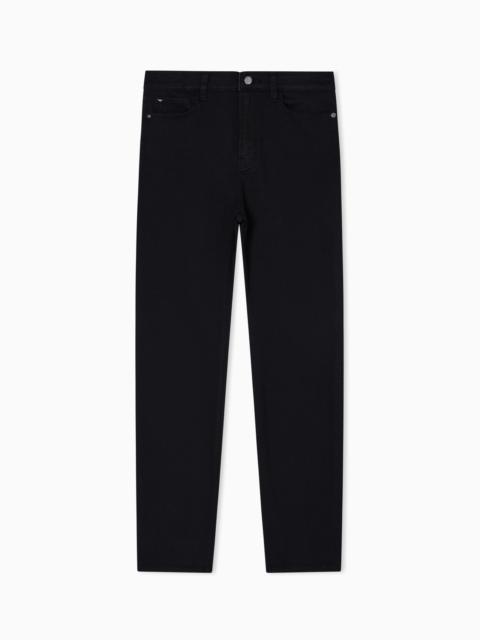 EMPORIO ARMANI J20 high-waisted super-skinny leg jeans in stretch denim