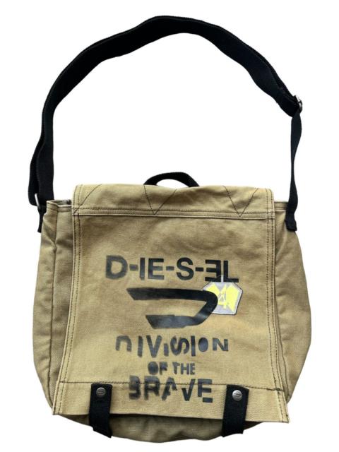 Diesel Vintage Diesel Avant Garde Patched Studed Denim Sling Bag