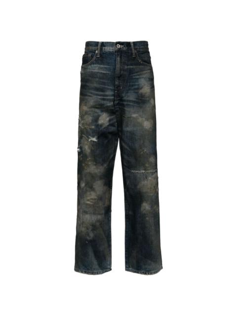 SAVAGE denim DP wide pants