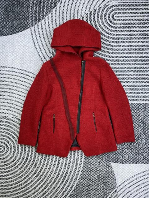 Other Designers Kavach Inspired Issey Miyake Style Asymmetrical Wool Jacket