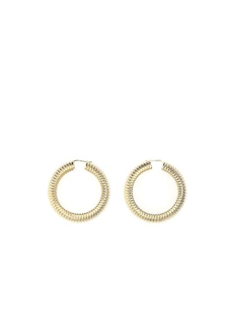 hoop brass earrings