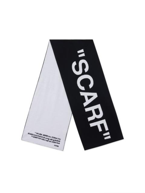 Off-White Quotes Knit Scarf