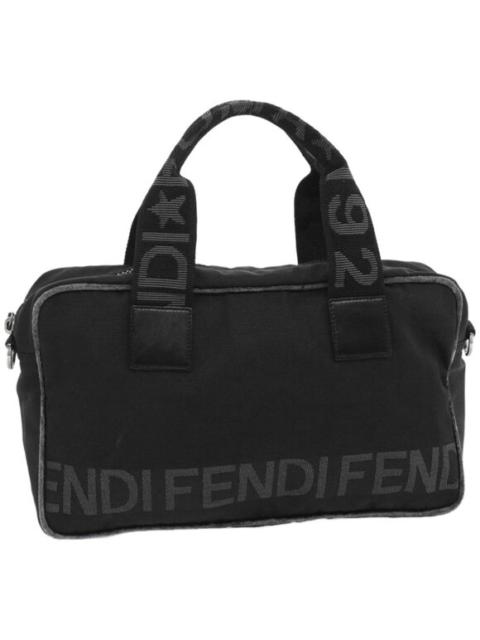 FENDI Hand Bag Canvas Black