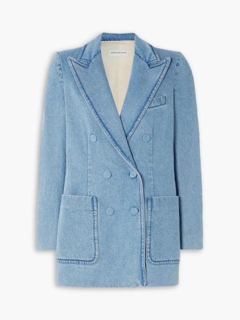 Dries Van Noten Double-breasted denim blazer