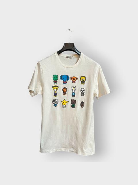 A BATHING APE® STEAL! 2000s Bape Baby Milo Family Characters Tee (L)