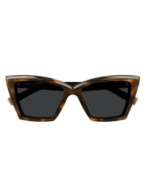 SAINT LAURENT Saint Laurent Black Cat Eye Ladies Sunglasses SL 657/F 002 55