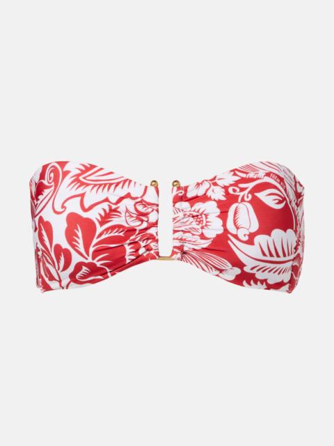 FARM RIO Printed bikini top