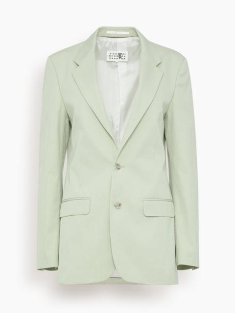 MM6 Maison Margiela Tailored Suit Jacket in Pistachio Green