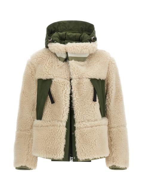 sacai Teddy blouson
