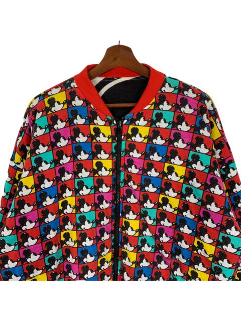 Other Designers Mickey Mouse - Mickey Mouse Pop Art Reversible Bombers Jacket