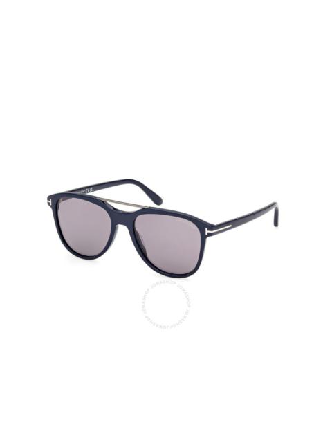 Tom Ford Damian Smoke Mirror Pilot Men's Sunglasses FT1098 90C 54