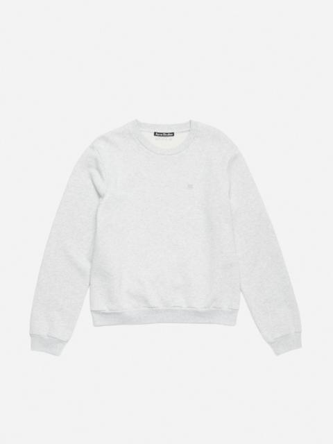 Acne Studios Crew neck fleece sweater - Pale Grey Melange