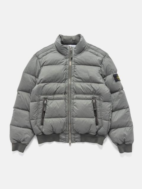 Stone Island Quilted Shell Down Bomber Jacket Cement