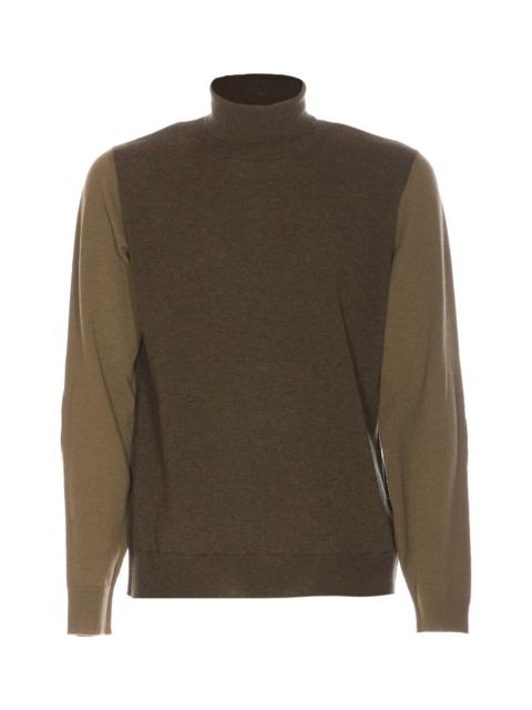 Maison Margiela Two-tone Wool Sweater