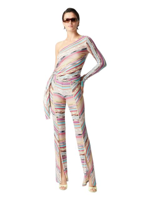 Missoni Missoni One-shoulder Sweater Knotted On The Side In Lamé Slub Viscose in Multicoloured at Nordstrom