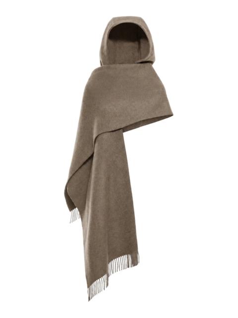 Brunello Cucinelli Brunello Cucinelli Women Wool And Cashmere Knit Scarf With Hood