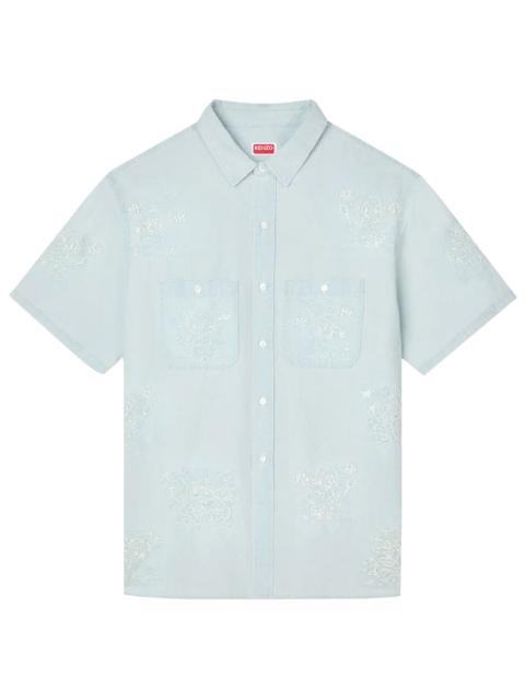 KENZO Kenzo Men `Kenzo Cartoon` Embroidered Short Sleeve Shirt