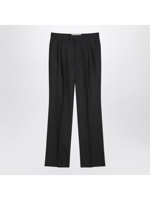Valentino Valentino Charcoal Grey Wool Trousers Men