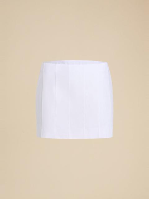 KHAITE The Meelar Skirt in White