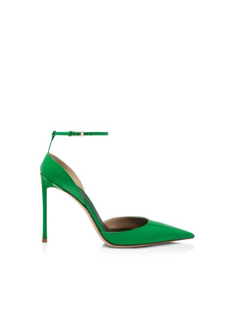 TOM FORD PATENT LEATHER VERTIGO ANKLE STRAP PUMP