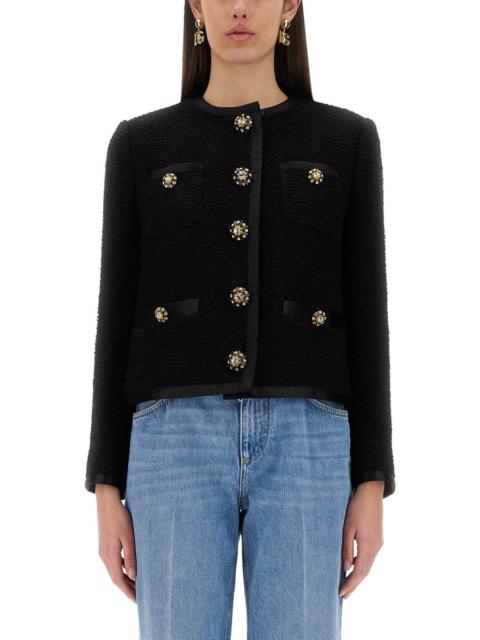Dolce & Gabbana Dolce & Gabbana Women Single-Breasted Tweed Bouclé Short Jacket