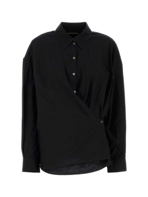 Lemaire Lemaire Women Black Cotton Blend Shirt