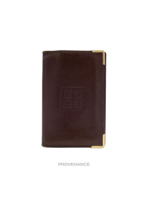 Givenchy Pocket Organizer Wallet - Burgundy Leather