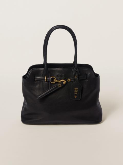 Miu Miu Aventure nappa leather bag