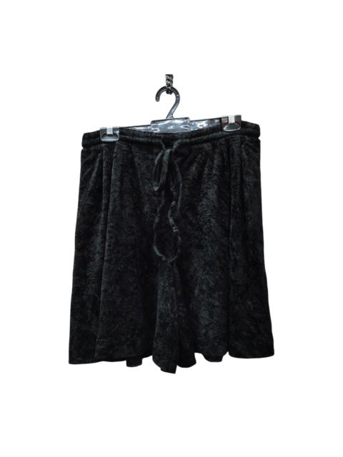 Tricot Comme des Garcons - Vintage 90s Tricot CDG Black Velour Velvet Shorts