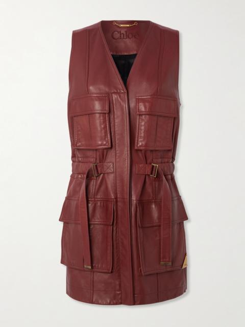 Chloé Buckled Leather Vest