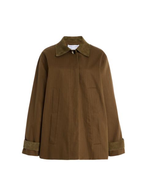 Proenza Schouler Angela Jacket in Fine Herringbone brown