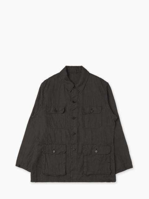 KAPTAIN SUNSHINE KAPTAIN SUNSHINE SAFARI SHIRT JACKET INK BLACK